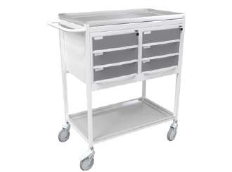 Medicine Trolley (6 Molded Drawers)
