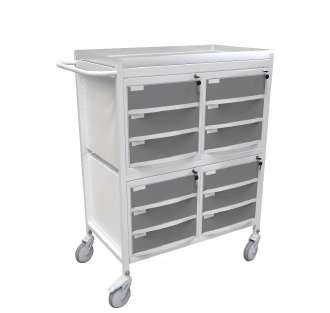 Medicine Trolley (12 Molded Drawers)